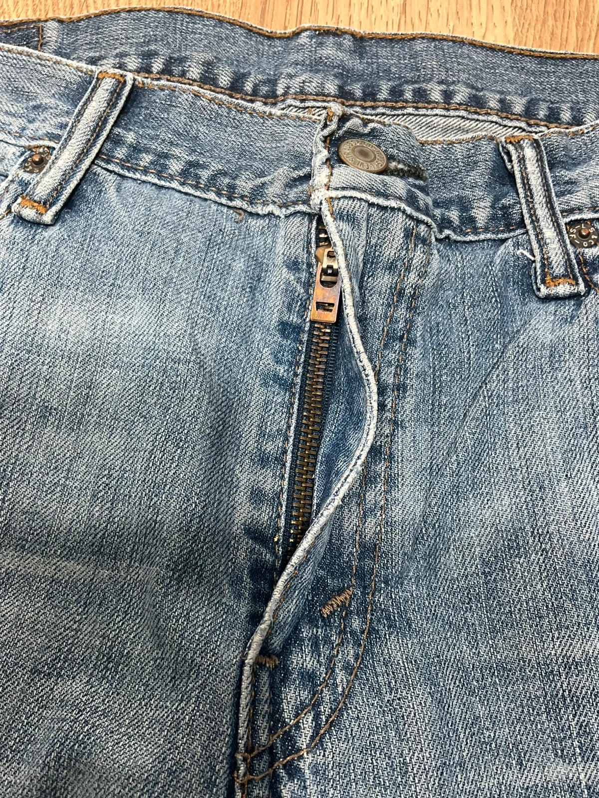 Jean Levi's Coupe Droite W32 L30 Vintage 100% Coton Bleu Délavé Lvh 184 – photo 6
